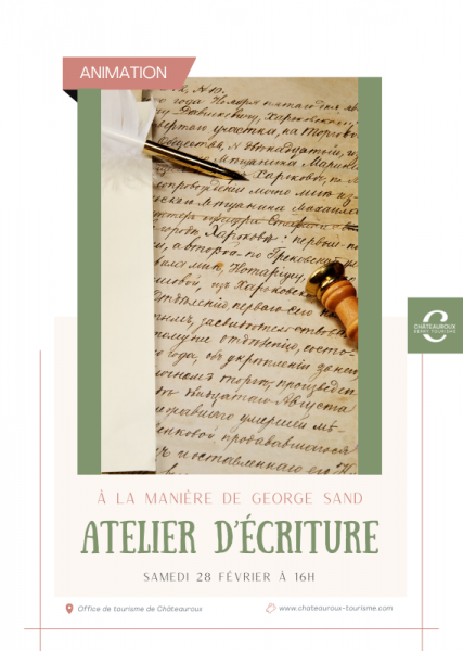 Atelier adulte : Ecrire à la manière de George Sand