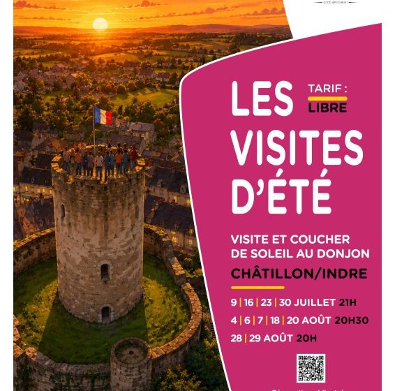 Visite guidée et coucher de soleil en haut du donjon