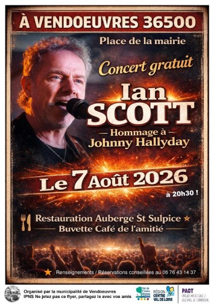 Concert d&rsquo;été Ian Scott