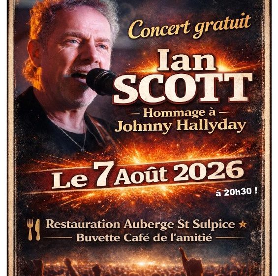 Concert d&rsquo;été Ian Scott
