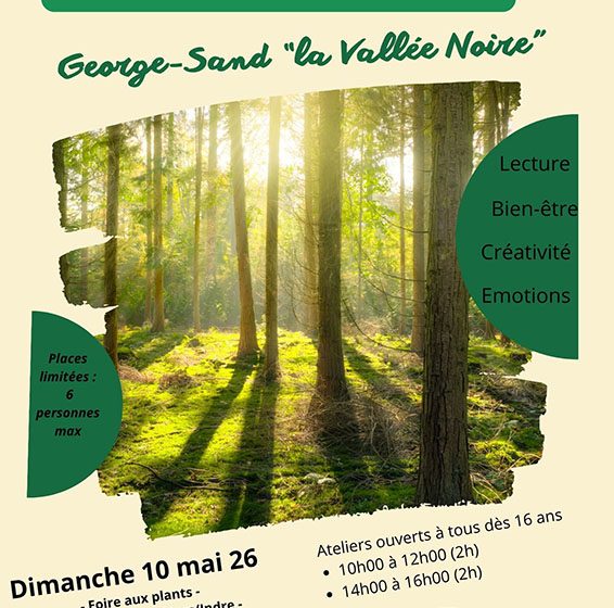 Atelier biblio créatif George Sand et la Vallée Noire