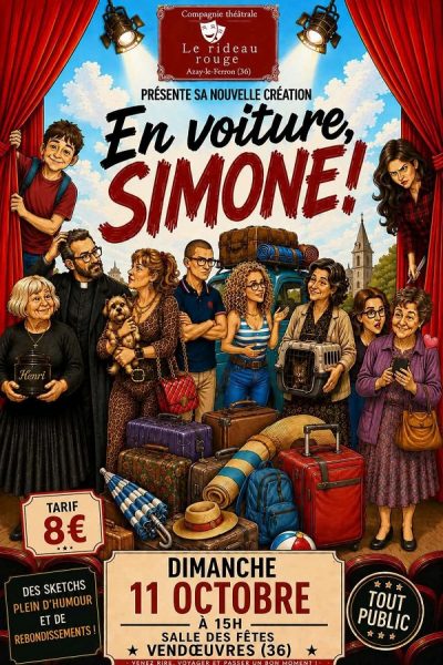 Pièce de théâtre par la compagnie Le Rideau Rouge