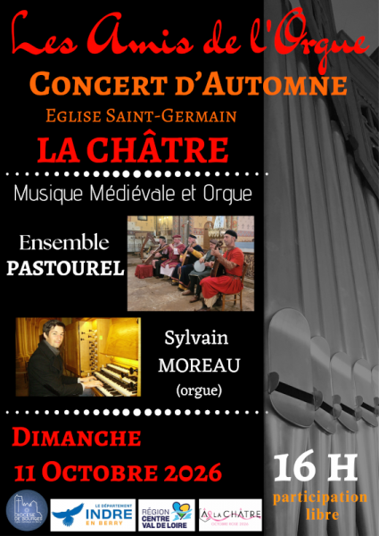 Concert d&rsquo;Automne d&rsquo;orgue avec Pastourelle