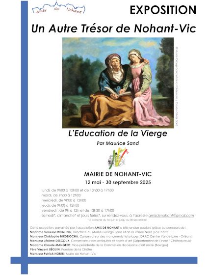 Exposition du tableau L’Education de la Vierge