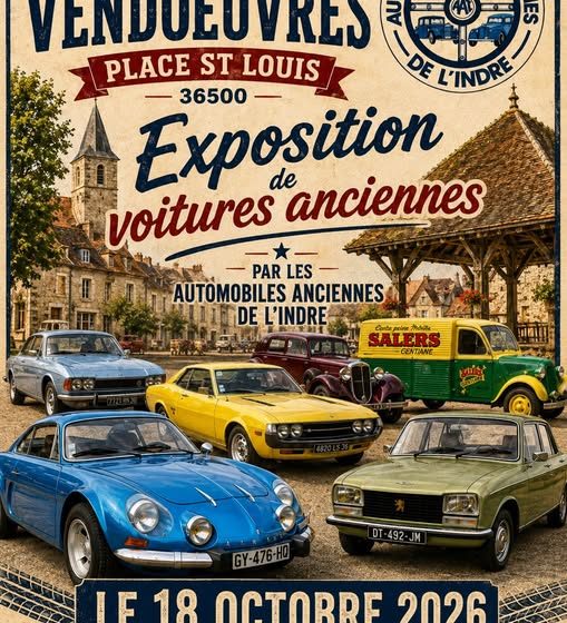 Marché et exoposition de véhicules anciens