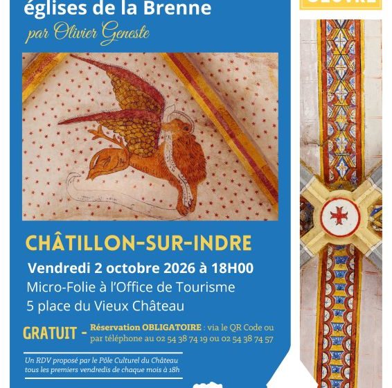 Une heure, une oeuvre : « Les peintures murales des églises de la Brenne »