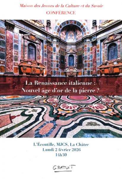 Conférence Renaissance italienne, l&rsquo;âge d&rsquo;or de la Pierre avec Irène Salas