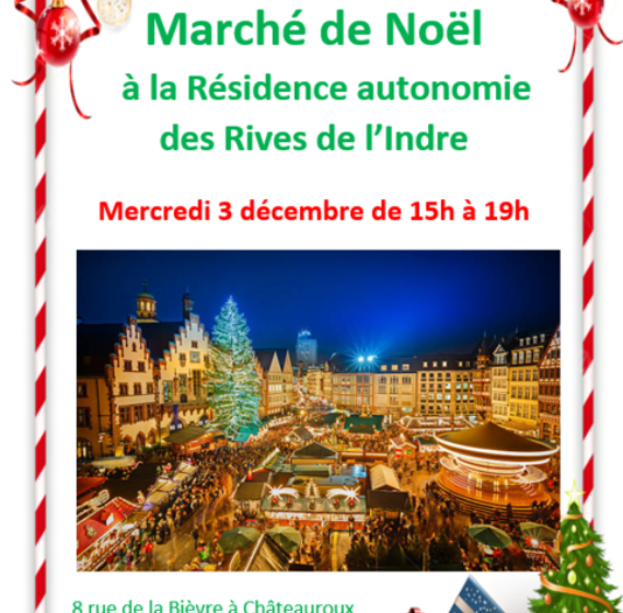 Marché de noël à la Résidence des Rives de l’Indre