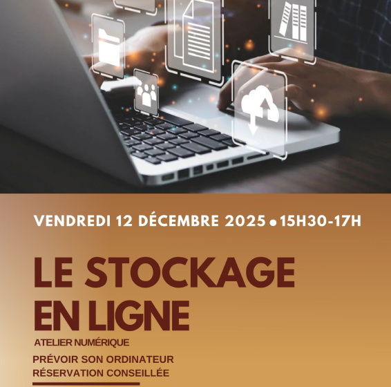 Atelier numérique : Le stockage en ligne