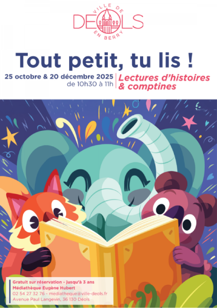 Tout petit, tu lis !