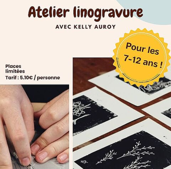 Atelier de linogravure pour enfants
