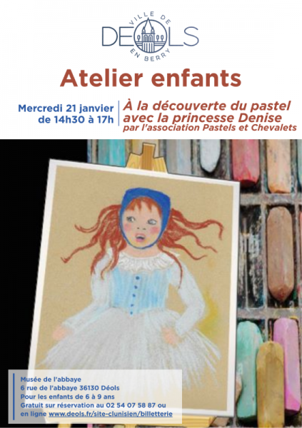 Atelier enfants : A la découverte du pastel avec la Princesse Denise