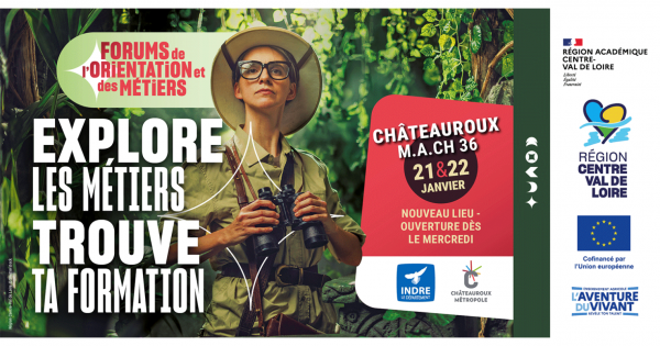 Forum de l&rsquo;Orientation et des métiers de Châteauroux