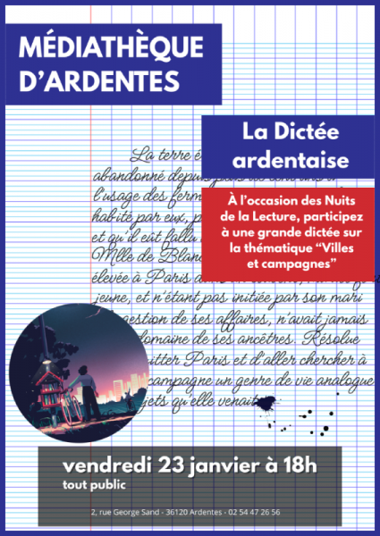 Nuit de la lecture – La Dictée ardentaise