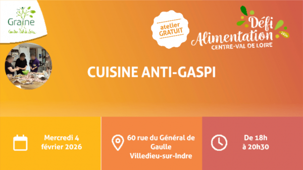 Défi Alimentation : cuisine anti-gaspi