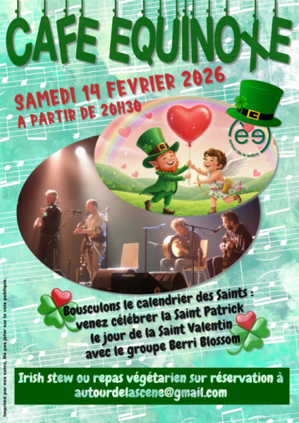 Soirée irlandaise avec le groupe Berri Blossom