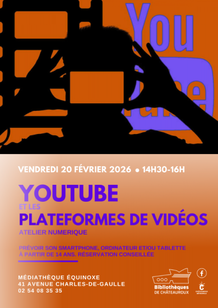Atelier numérique : YouTube et les plateformes de vidéos