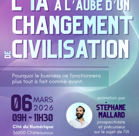 Conférence « L&rsquo;IA à l&rsquo;aube d&rsquo;un changement de civilisation »