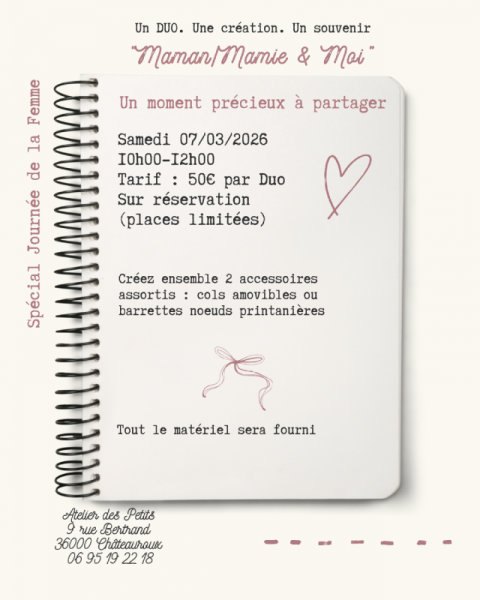 Atelier : Maman/Mamie et moi