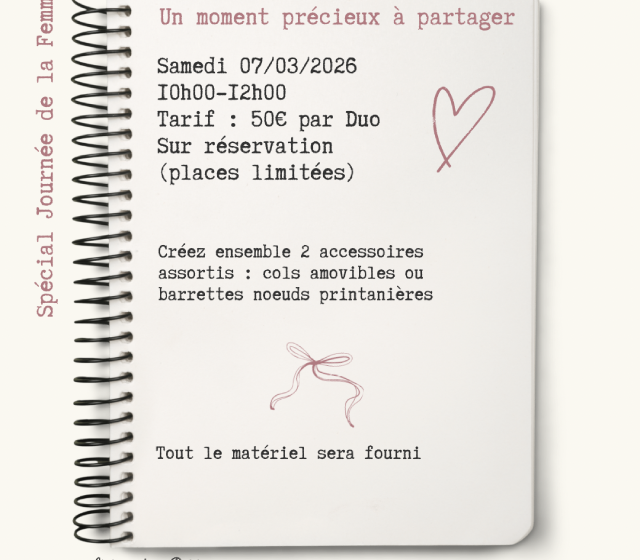 Atelier : Maman/Mamie et moi