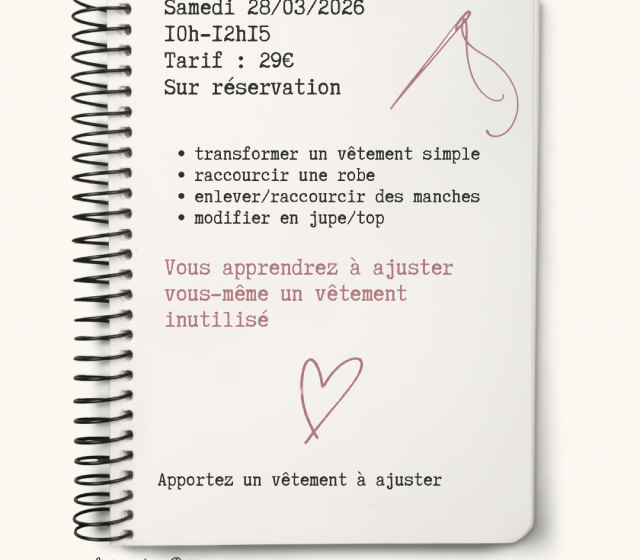 Atelier : Sauvez un vêtement raté…