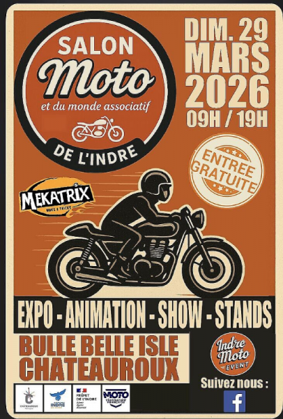 Salon de la moto et du monde associatif de l&rsquo;Indre