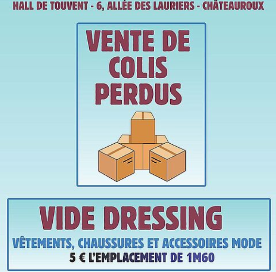 Vide dressing et vente de colis perdus