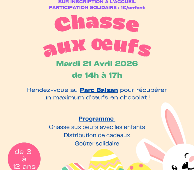 Chasse aux œufs solidaire