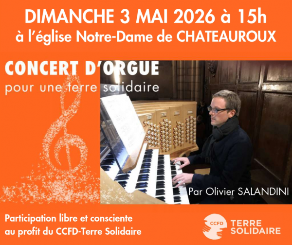 Concert d&rsquo;orgue pour une terre solidaire