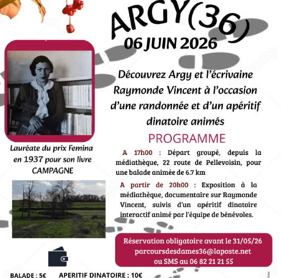 Balade culturelle sur les pas de Raymonde Vincent