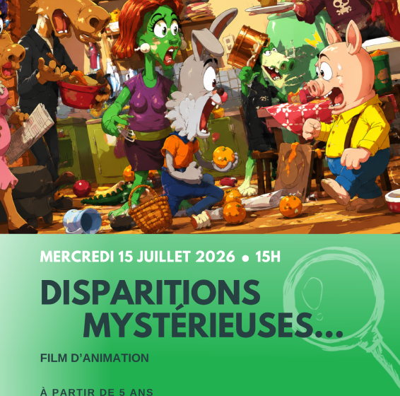 Film d&rsquo;animation : Disparitions mystérieuses…