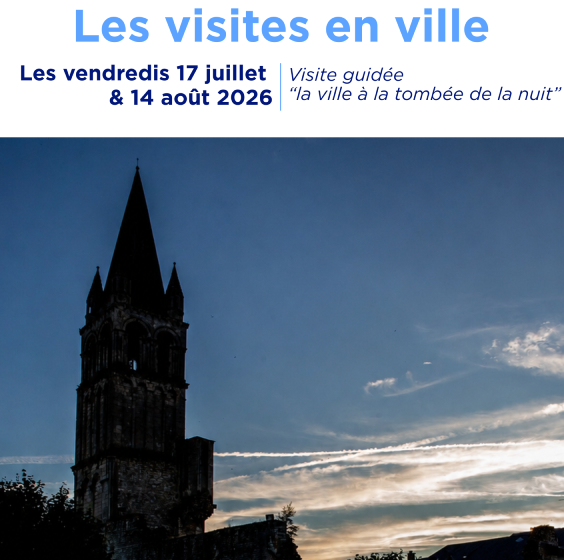 Visite guidée de la ville à la tombée de la nuit
