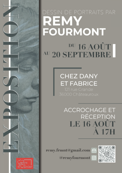 Exposition « Dessin de portraits » par Rémy Fourmont