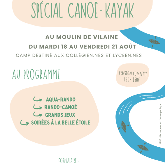 Mini-camps spécial canoë/kayak