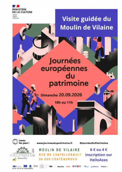 Visites guidées du Moulin de Vilaine – Patrimoine en péril à réinventer