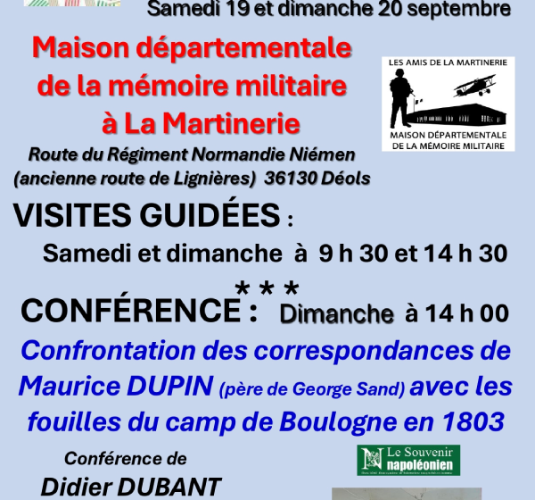Journées Européennes du Patrimoine à La Martinerie