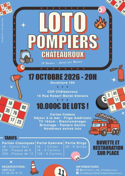 Loto des pompiers de Châteauroux