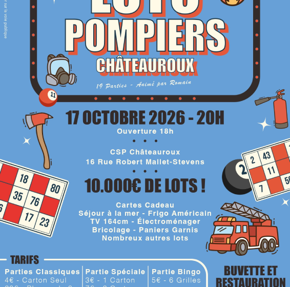 Loto des pompiers de Châteauroux