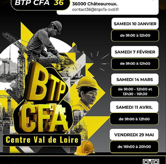 Journées portes ouvertes CFA BTP 36