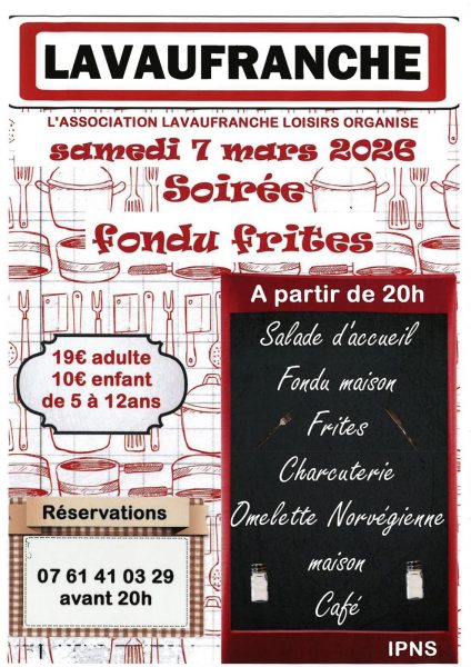 Soirée fondu frites