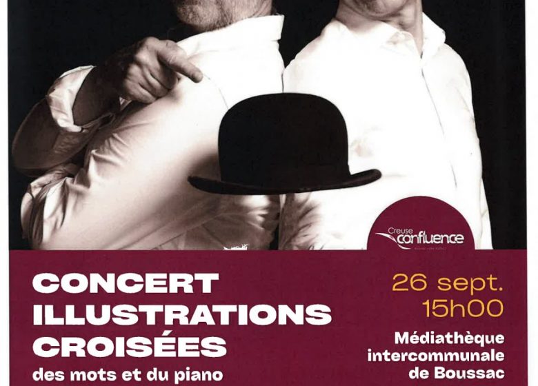 Concert illustrations croisées des mots et du piano