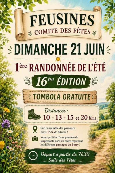 Randonnée pédestre de l&rsquo;été