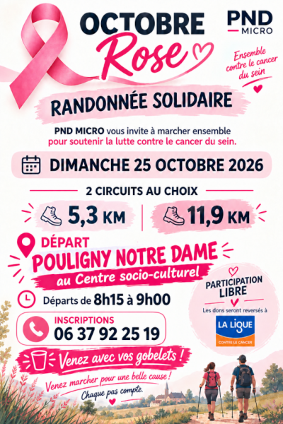 Randonnée solidaire octobre rose
