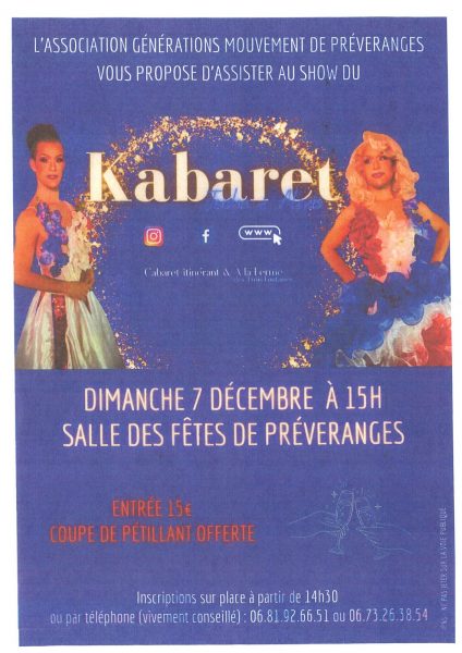Après midi Kabaret à Préveranges