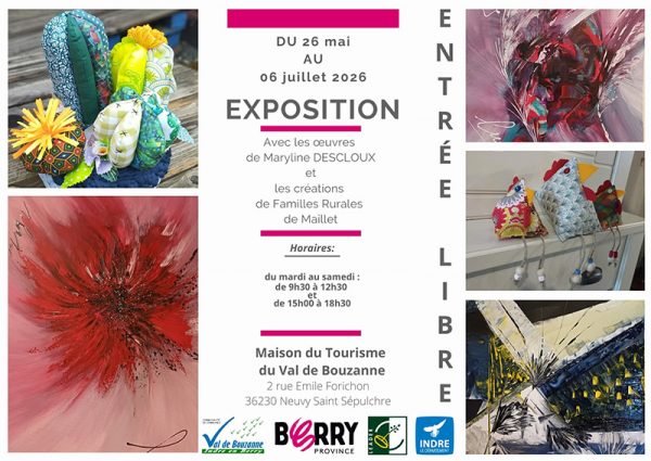 Exposition Maryline Descloux et Familles Rurales