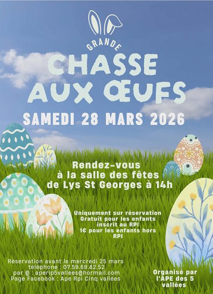 Chasse aux oeufs de Pâques