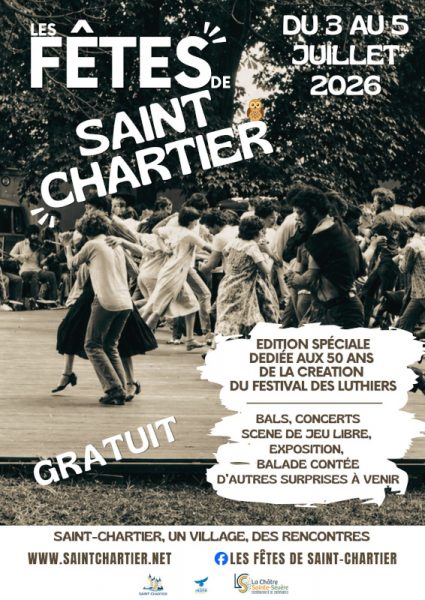 Fêtes de Saint-Chartier : hommage à la création du Festival Les Rencontres Internationales de luthiers et Maîtres Sonneurs