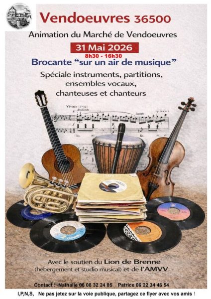 Brocante « sur un air de musique »