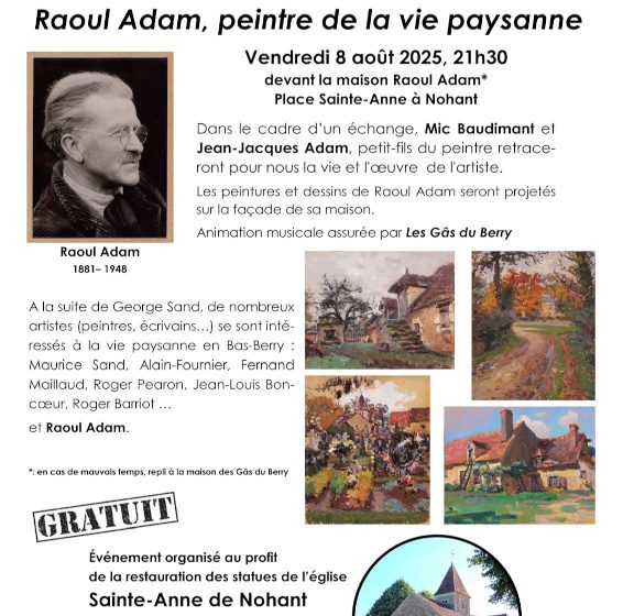 Conférence « Raoul Adam, peintre de la vie paysanne »