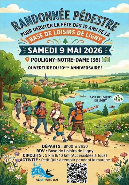 Randonnée pédestre les 10 ans de la base de loisirs